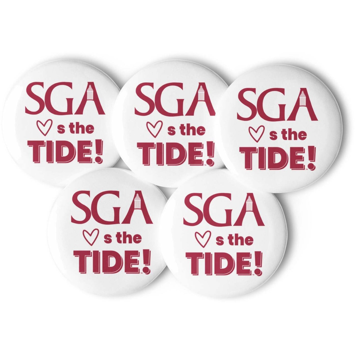 Student Government Association Set of pin buttons